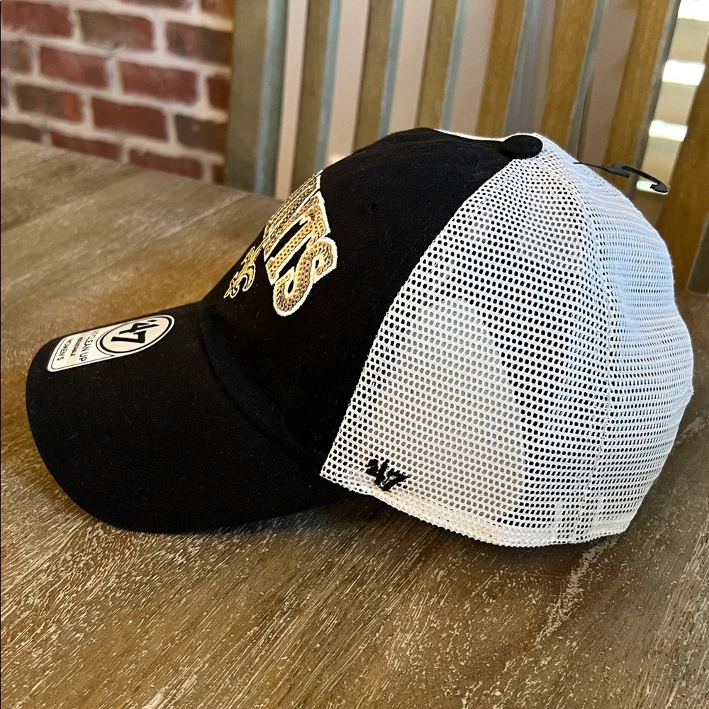 ‘47 Brand New Orleans Saints Sequin Saints Trucker Hat - Picture 6 of 9